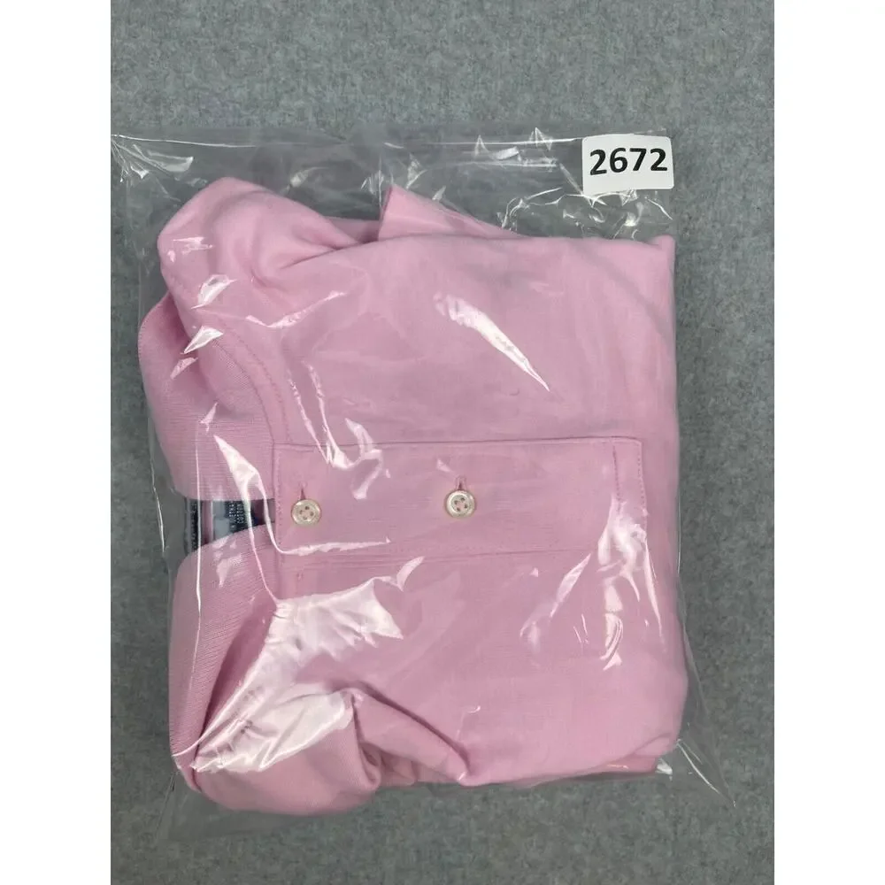Ralph Lauren Polo Shirt Men's XL Pink Short Sleeve Classic Business Casual STAIN